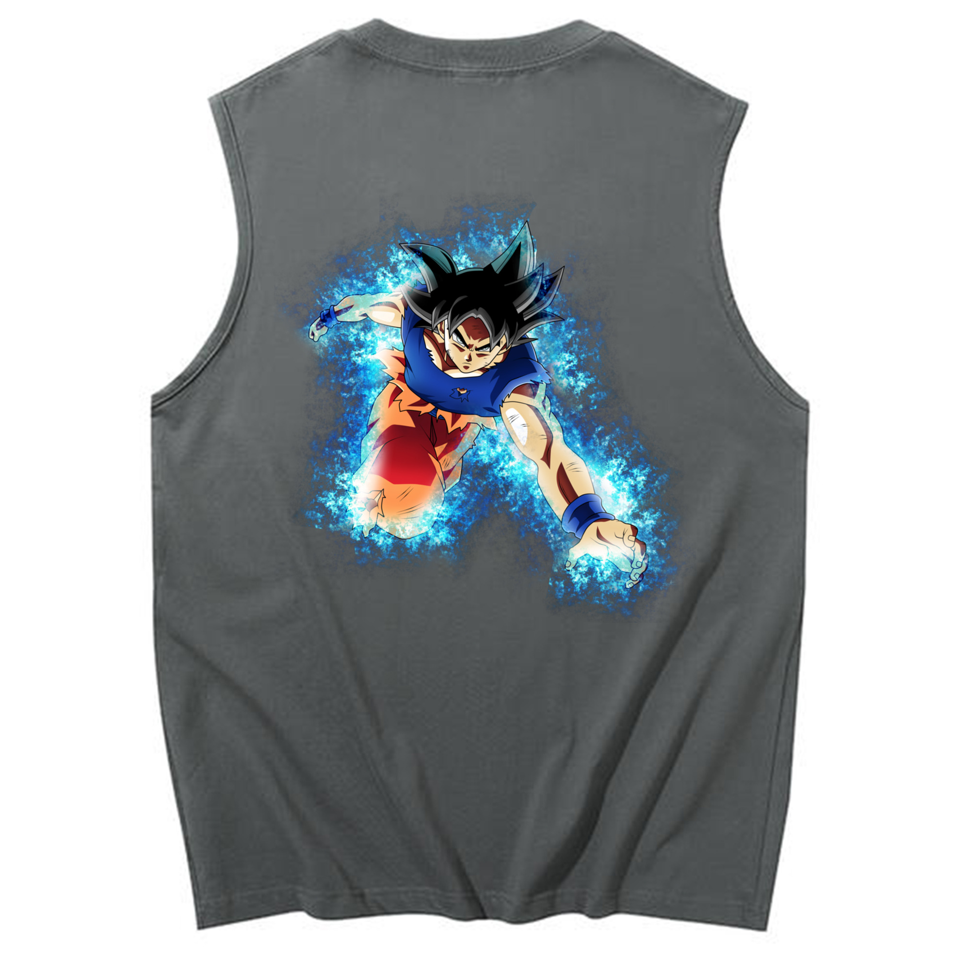 （画像用） ドラゴンボール 孫悟空（そん ごくう）Son Goku カカロット DRAGON BALL Kakarotto コットン100％タンクトップ（背面プリント）